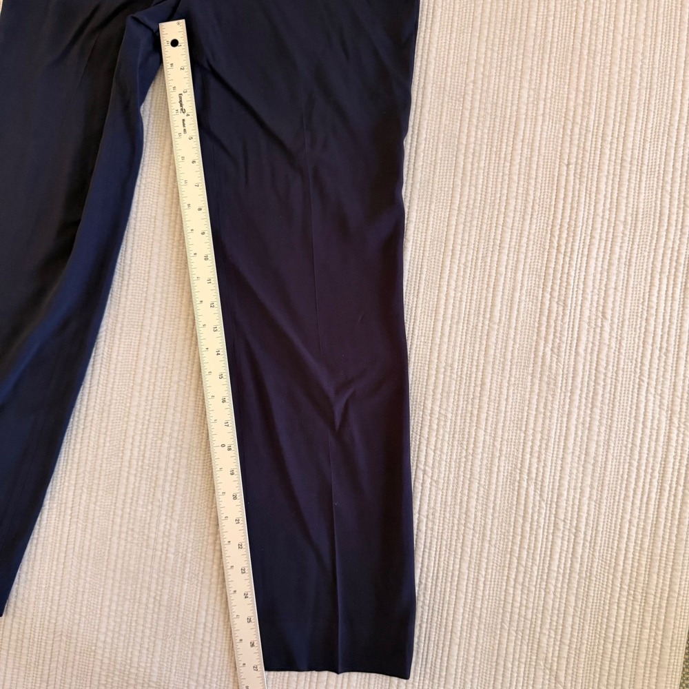 Sandro Paris Womens Navy  Gold Button Sailor Trousers High Waist Pants Size 38 - Picture 6 of 14